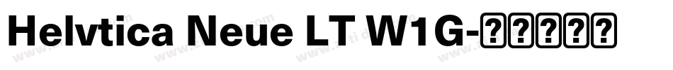 Helvtica Neue LT W1G字体转换